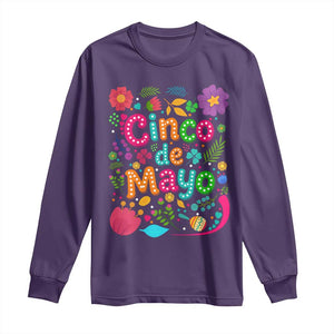 Cinco de Mayo Long Sleeve Shirt Funny Mexican Fiesta TS14 Purple Print Your Wear
