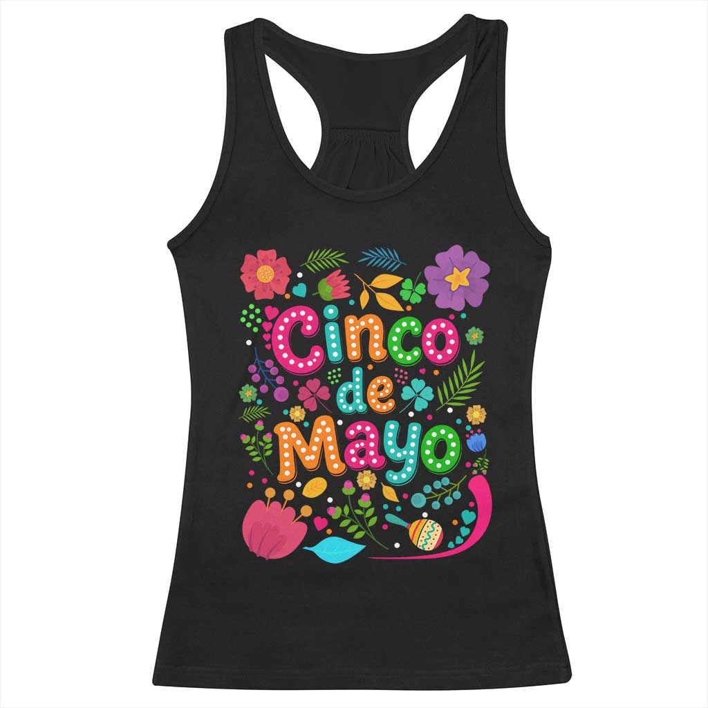 Cinco de Mayo Racerback Tank Top Funny Mexican Fiesta TS14 Black Print Your Wear