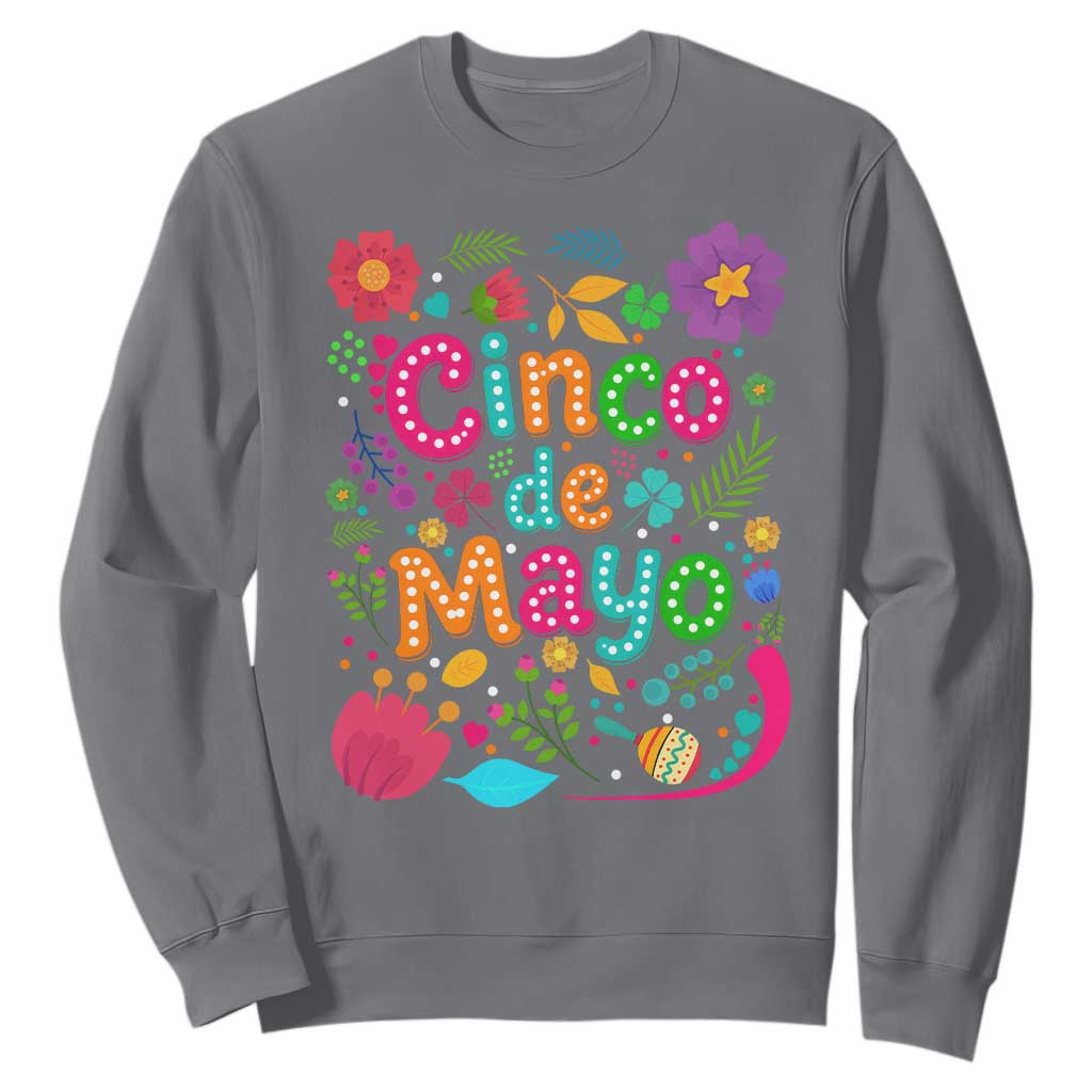 Cinco de Mayo Sweatshirt Funny Mexican Fiesta TS14 Charcoal Print Your Wear