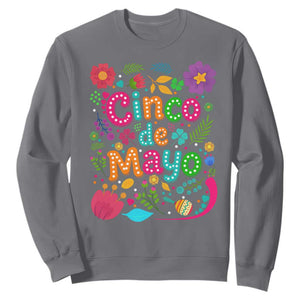 Cinco de Mayo Sweatshirt Funny Mexican Fiesta TS14 Charcoal Print Your Wear