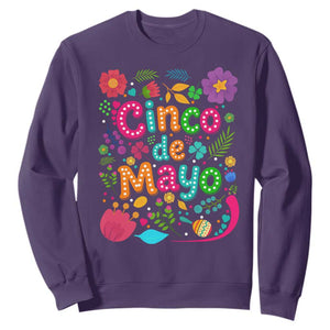 Cinco de Mayo Sweatshirt Funny Mexican Fiesta TS14 Purple Print Your Wear