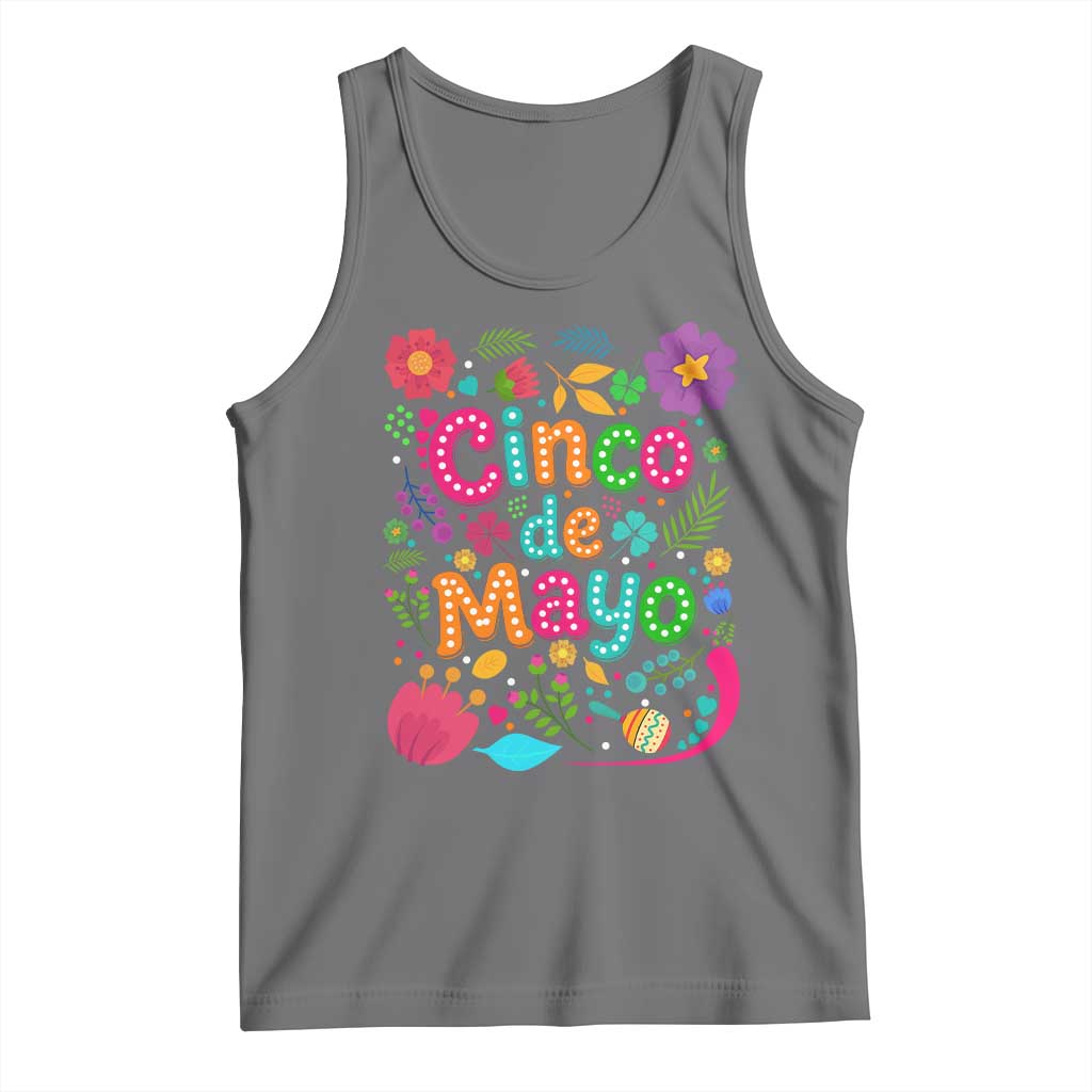 Cinco de Mayo Tank Top Funny Mexican Fiesta TS14 Black Heather Print Your Wear
