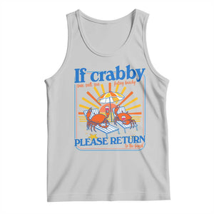 If Crabby Please Return To The Beach Tank Top Funny Summer Crab TS14 Ash Print Your Wear
