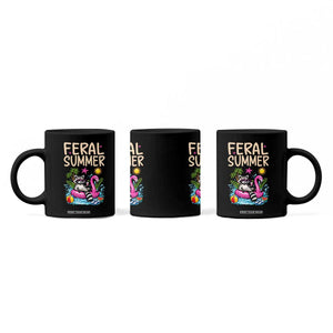 Funny Beach Raccoon Coffee Mug Feral Summer Vacation Gift TS14 Print Your Wear