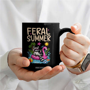 Funny Beach Raccoon Coffee Mug Feral Summer Vacation Gift TS14 Print Your Wear