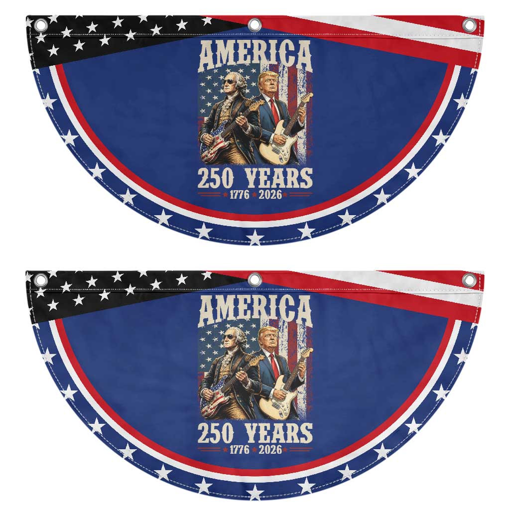 250 Years America Anniversary Patriotic Fan Flag Vintage President Playing Guitar 4th of July TS14 2pcs pack Classic Navy Print Your Wear