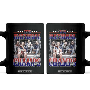 1776 National Champs Coffee Mug Funny Founding Father USA 250th Anniversary TS14 Black Print Your Wear