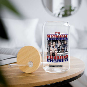 1776 National Champs Glass Can Funny Founding Father USA 250th Anniversary TS14 Print Your Wear
