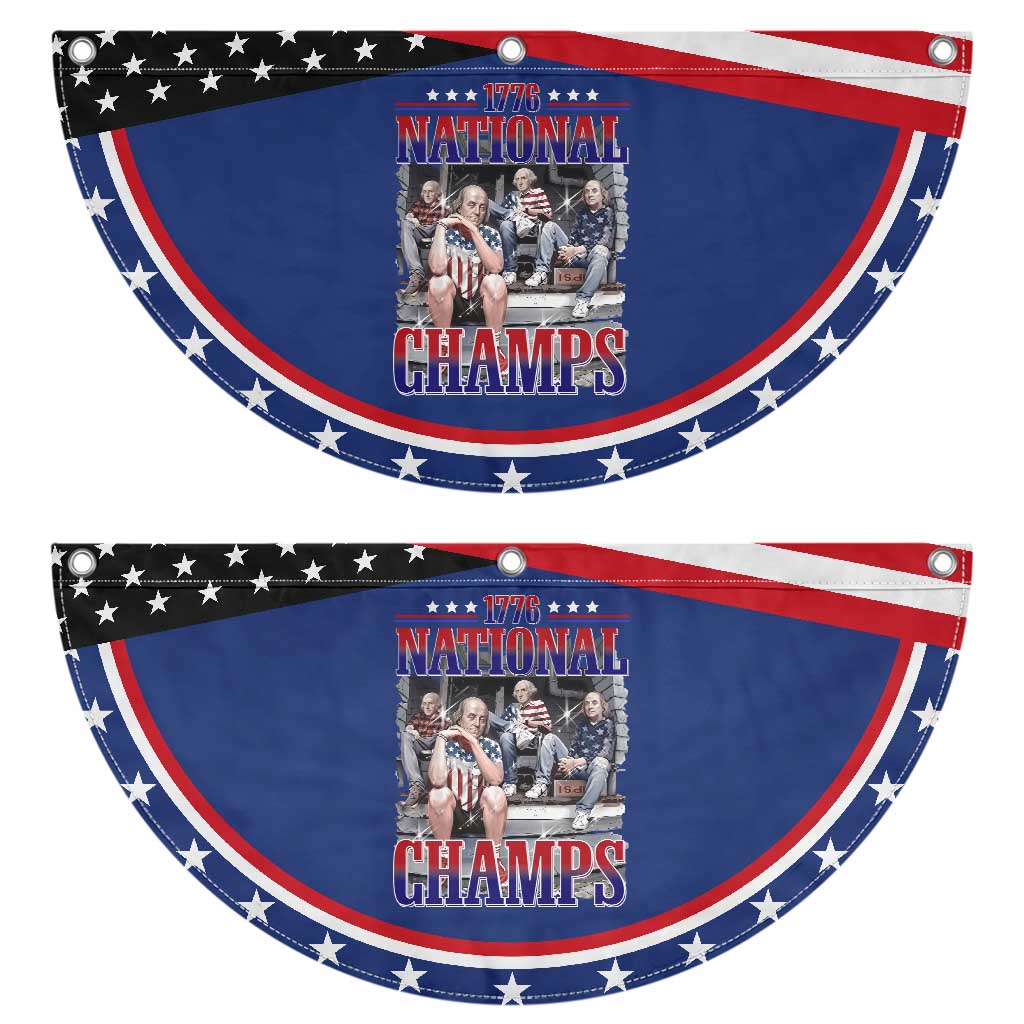 1776 National Champs Patriotic Fan Flag Funny Founding Father USA 250th Anniversary TS14 2pcs pack Classic Navy Print Your Wear