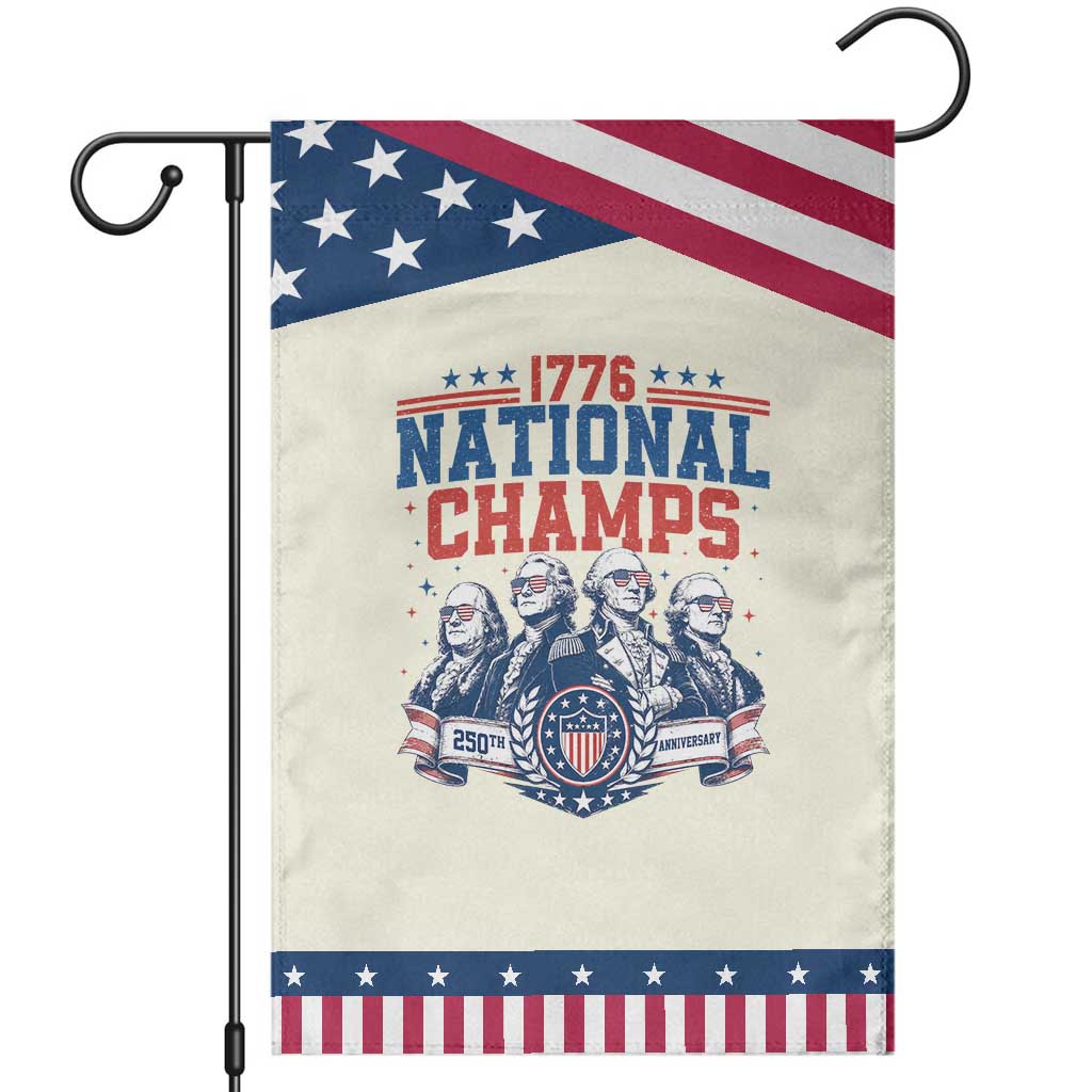 1776 National Champs Patriotic Garden Flag Funny Founding Fathers Sunglasses Patriotic 4th of July TS14 Modern Beige Blue Print Your Wear