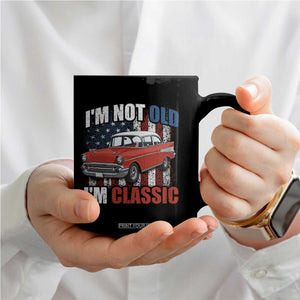 I'm Not Old I'm Classic Coffee Mug American Classic Collector Car US Flag TS14 Print Your Wear
