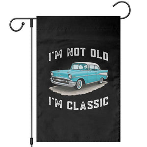 I'm Not Old I'm Classic Garden Flag Vintage 1957 Turquoise Classic Car TS14 Black Print Your Wear