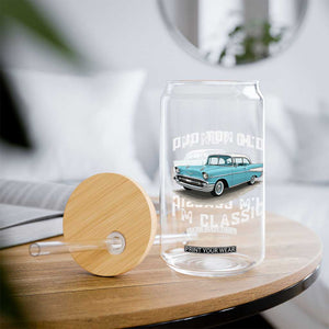 I'm Not Old I'm Classic Glass Can Vintage 1957 Turquoise Classic Car TS14 Print Your Wear
