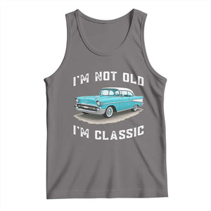 I'm Not Old I'm Classic Tank Top Vintage 1957 Turquoise Classic Car TS14 Deep Heather Print Your Wear