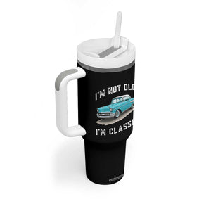 I'm Not Old I'm Classic Tumbler With Handle Vintage 1957 Turquoise Classic Car TS14 Print Your Wear