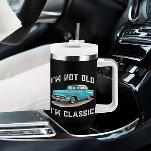 I'm Not Old I'm Classic Tumbler With Handle Vintage 1957 Turquoise Classic Car TS14 Print Your Wear