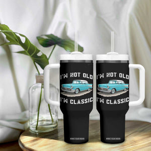 I'm Not Old I'm Classic Tumbler With Handle Vintage 1957 Turquoise Classic Car TS14 Print Your Wear