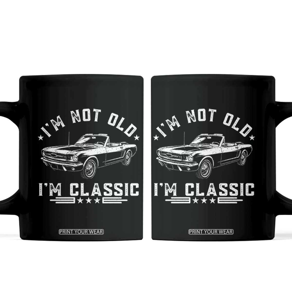 I'm Not Old I'm Classic Coffee Mug Vintage 1963 Classic Sports Car TS14 Black Print Your Wear