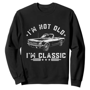 I'm Not Old I'm Classic Sweatshirt Vintage 1963 Classic Sports Car TS14 Black Print Your Wear