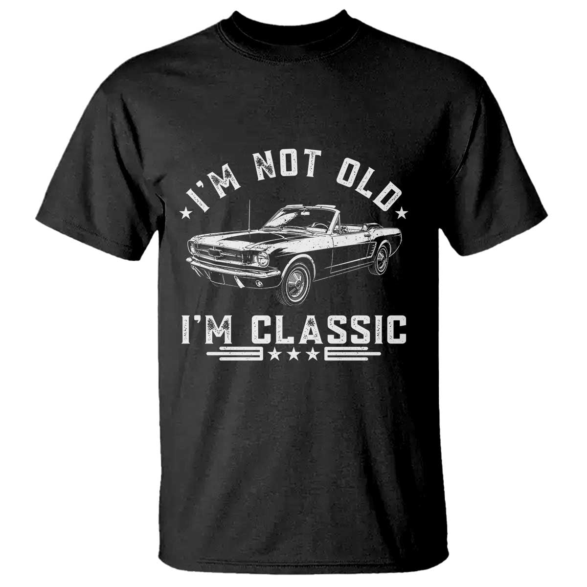 I'm Not Old I'm Classic T Shirt Vintage 1963 Classic Sports Car TS14 Black Print Your Wear