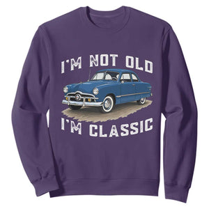 I'm Not Old I'm Classic Sweatshirt Vintage 1949 Classic American Coupe Car TS14 Purple Print Your Wear