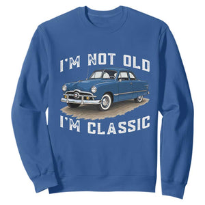 I'm Not Old I'm Classic Sweatshirt Vintage 1949 Classic American Coupe Car TS14 Royal Blue Print Your Wear