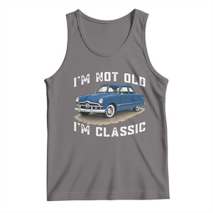 I'm Not Old I'm Classic Tank Top Vintage 1949 Classic American Coupe Car TS14 Deep Heather Print Your Wear