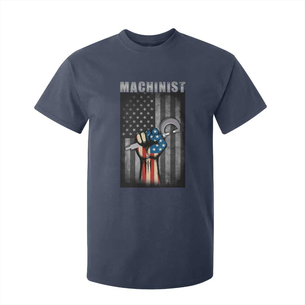 Machinist Patriotic US Flag T Shirt For Kid TS14 Navy Print Your Wear