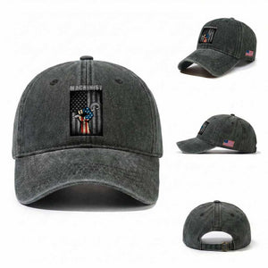 Machinist Patriotic US Flag Washed Cotton Baseball Cap TS14 Washed Cap Universal Fit Dark Green Print Your Wear