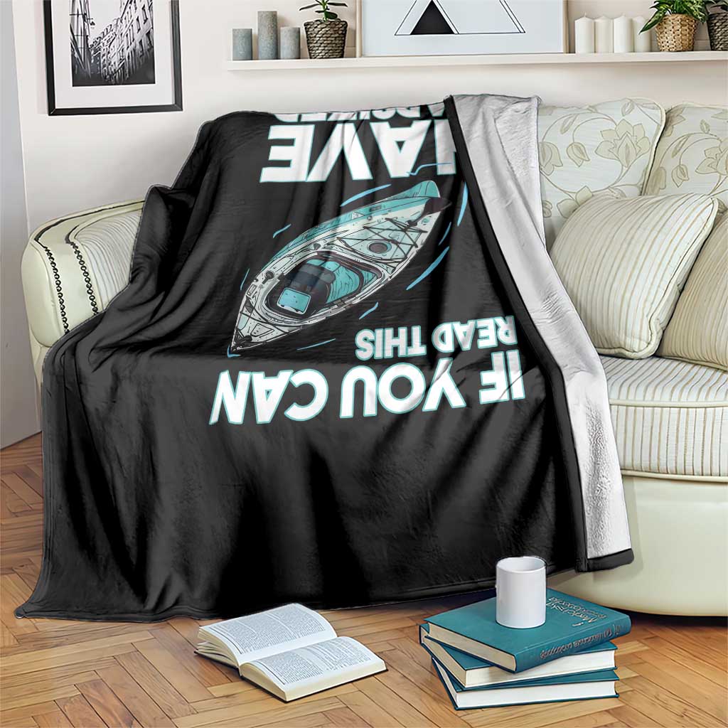 If You Can Read This I Have Capsized Throw Blanket Funny Boating TS14 Print Your Wear