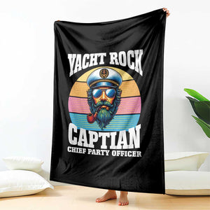 Yacht Rock Captain Throw Blanket Funny Boating Party Music TS14 Print Your Wear