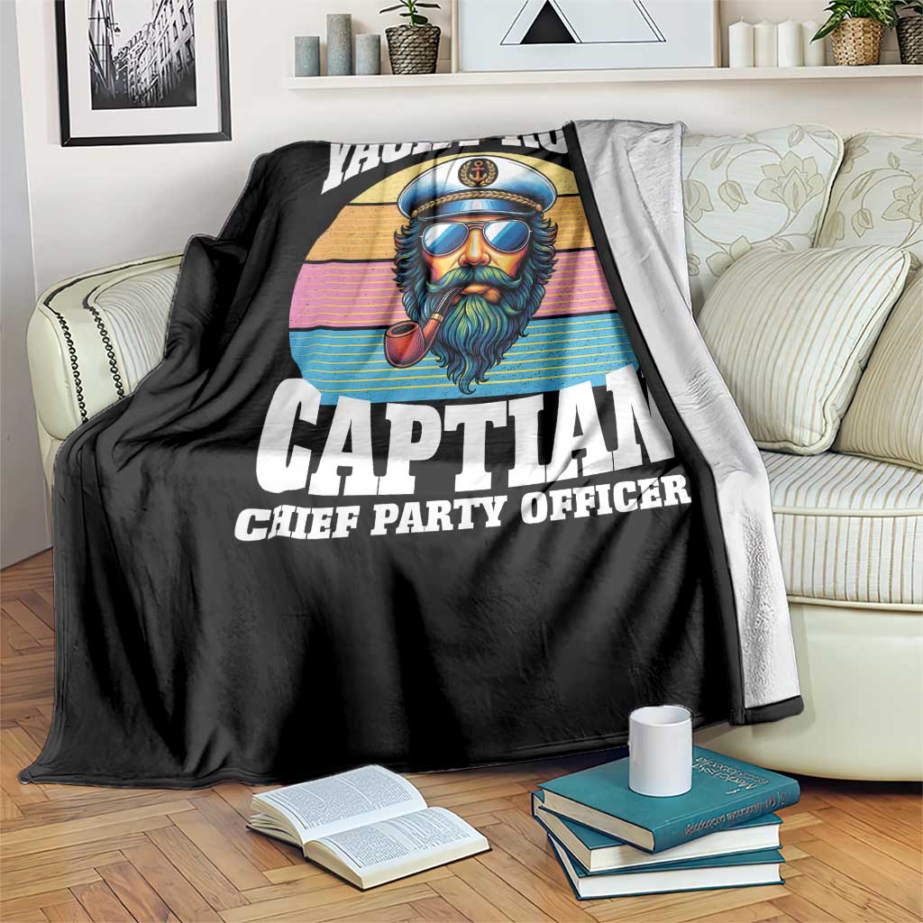 Yacht Rock Captain Throw Blanket Funny Boating Party Music TS14 Print Your Wear