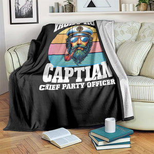 Yacht Rock Captain Throw Blanket Funny Boating Party Music TS14 Print Your Wear