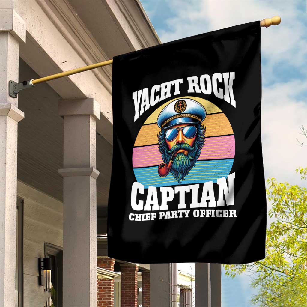 Yacht Rock Captain Garden Flag Funny Boating Party Music TS14 Print Your Wear