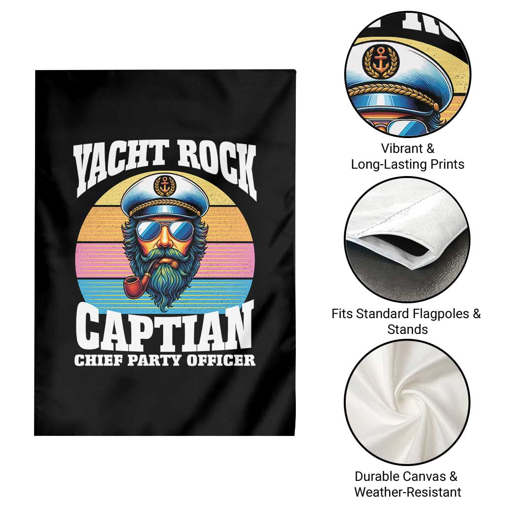Yacht Rock Captain Garden Flag Funny Boating Party Music TS14 Print Your Wear
