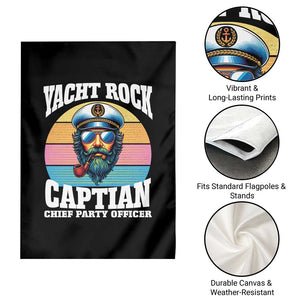 Yacht Rock Captain Garden Flag Funny Boating Party Music TS14 Print Your Wear