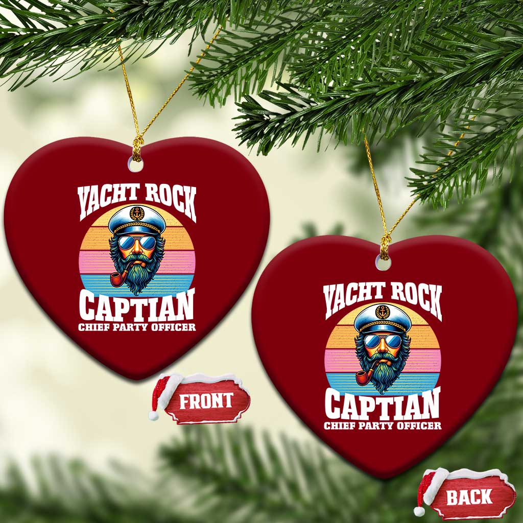 Yacht Rock Captain Ceramic Ornament Funny Boating Party Music TS14 Print Your Wear