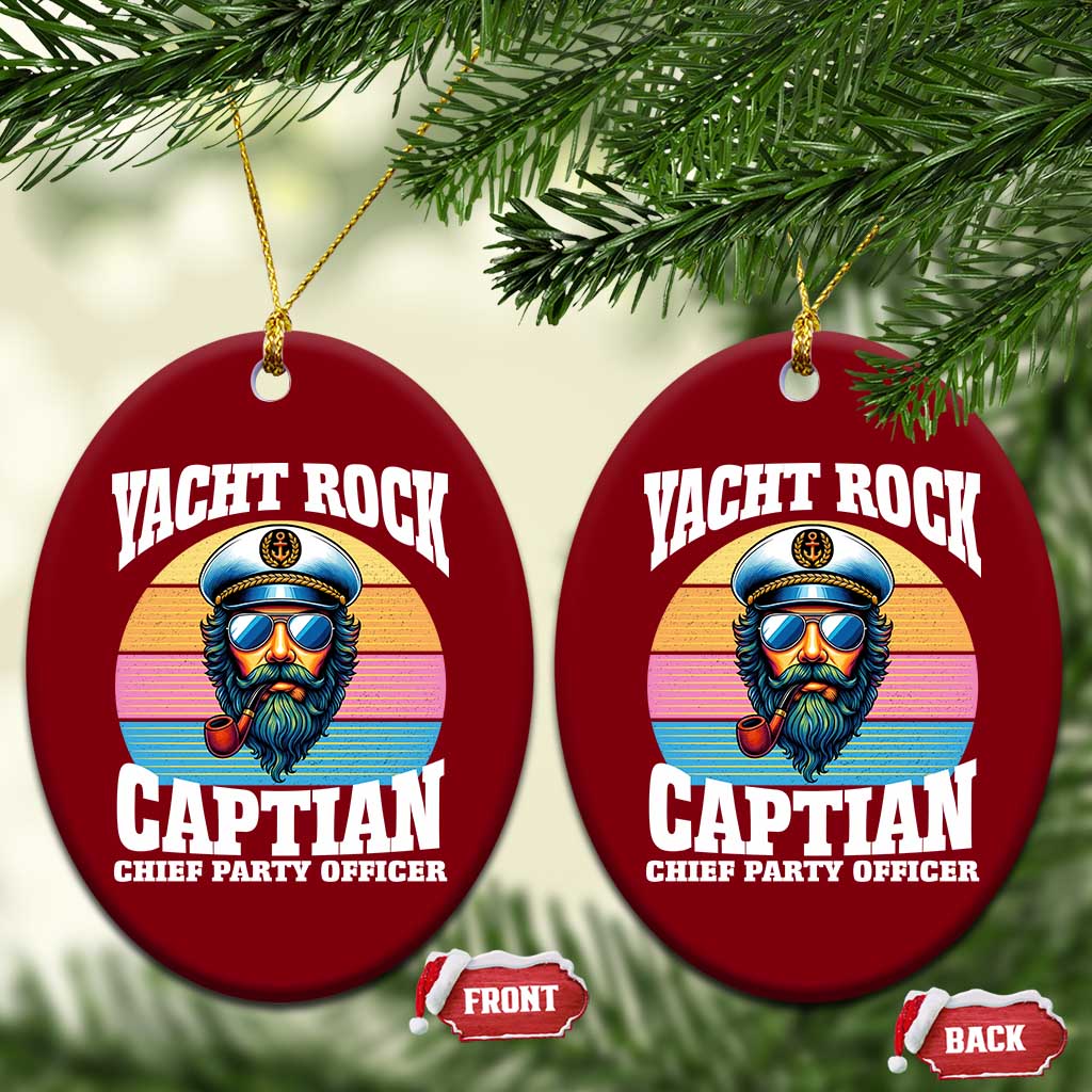 Yacht Rock Captain Ceramic Ornament Funny Boating Party Music TS14 Print Your Wear