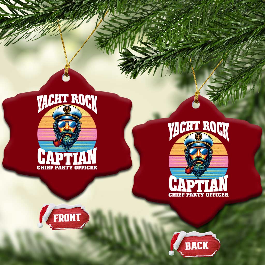 Yacht Rock Captain Ceramic Ornament Funny Boating Party Music TS14 Print Your Wear