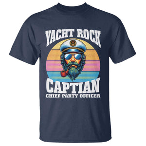 Yacht Rock Captain T Shirt Funny Boating Party Music TS14 Navy Print Your Wear