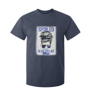 Blue Collar Wife Life Messy Bun T Shirt For Kid TS14 Navy Print Your Wear