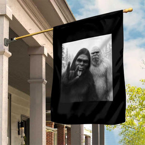 Bigfoot Selfie Christmas Garden Flag Sasquatch Yeti Rock On Hand TS14 Print Your Wear