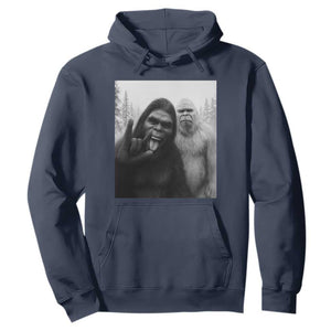 Bigfoot Selfie Christmas Hoodie Sasquatch Yeti Rock On Hand TS14 Navy Print Your Wear