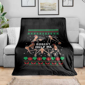 Marcus The Worm Christmas Meme Throw Blanket TS14 Print Your Wear