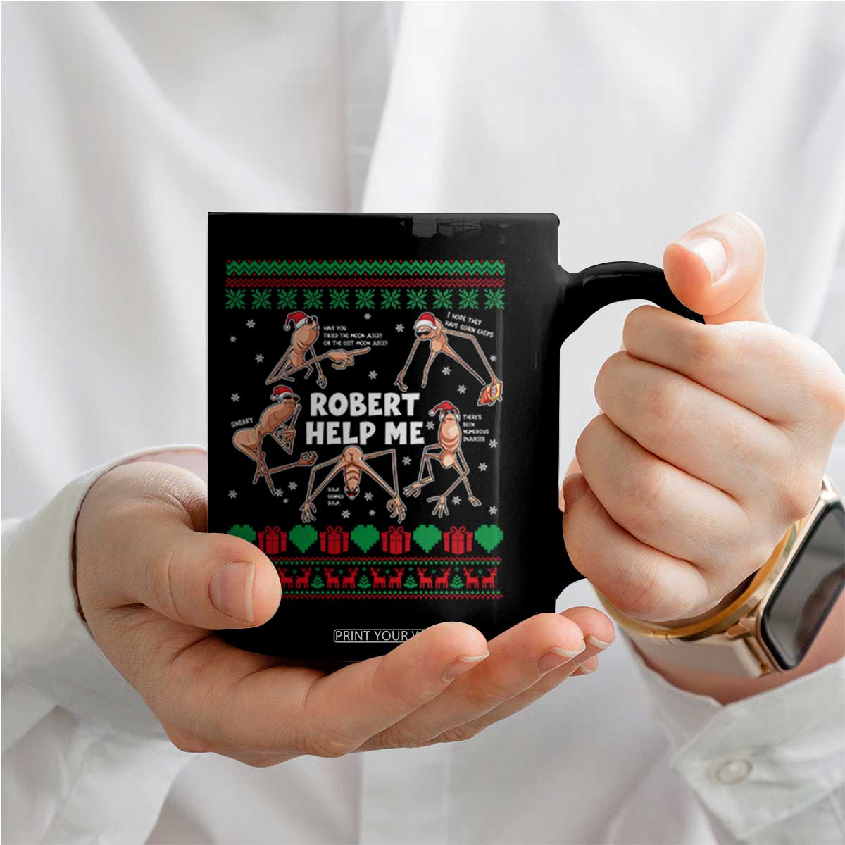 Marcus The Worm Christmas Meme Coffee Mug TS14 Print Your Wear