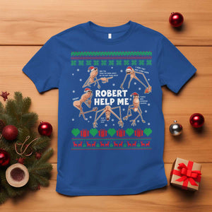 Marcus The Worm Christmas Meme T Shirt TS14 Royal Blue Print Your Wear