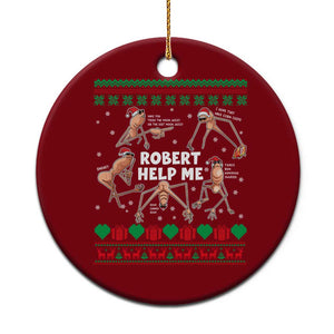 Marcus The Worm Christmas Meme Ceramic Ornament TS14 1pc Red Print Your Wear