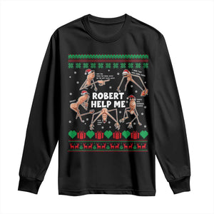 Marcus The Worm Christmas Meme Long Sleeve Shirt TS14 Black Print Your Wear