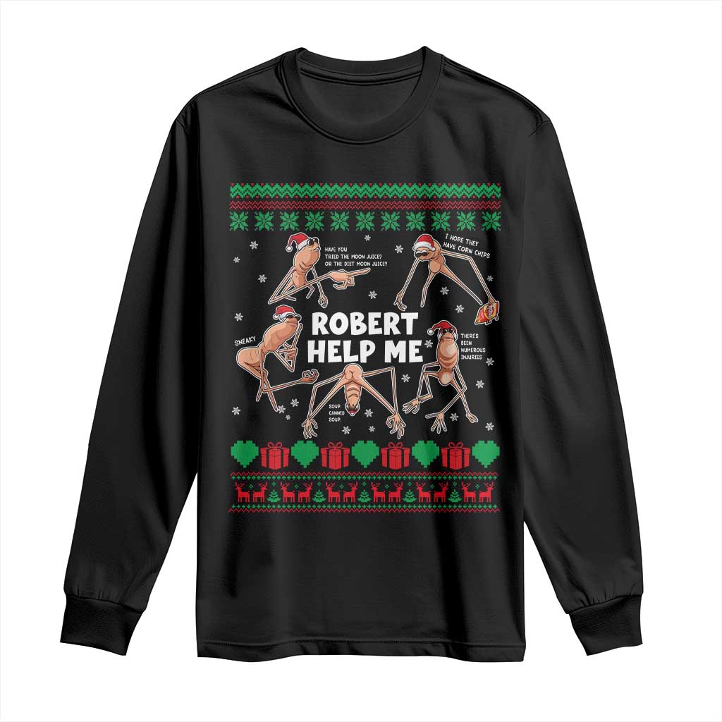 Marcus The Worm Christmas Meme Long Sleeve Shirt TS14 Black Print Your Wear