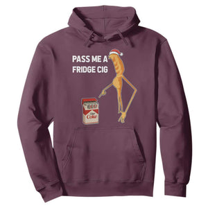 Marcus The Worm Christmas Meme Hoodie Pass Me A Fridge Cig TS14 Maroon Print Your Wear